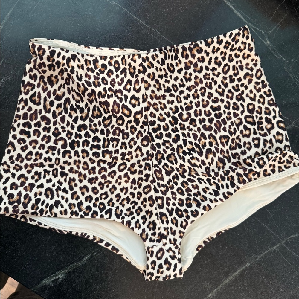 J. Crew Leopard Print Bikini Bottoms
